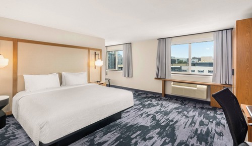Estudio, 1 cama de matrimonio grande, vistas a la ciudad