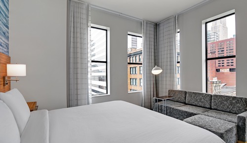 Estudio, 1 cama de matrimonio grande con sofá cama (Mobility Accessible, Roll-In Shower)