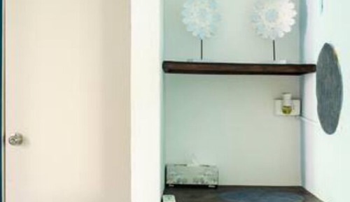 Coastal charm a blue flower hideaway