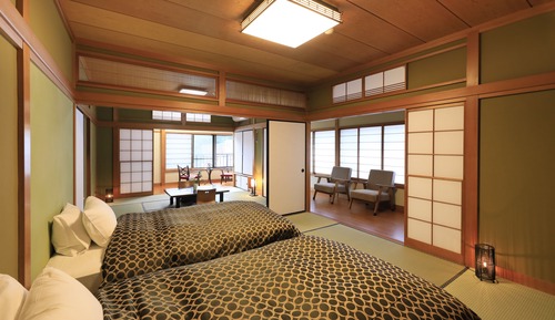 Habitación tradicional con 2 camas individuales, no fumadores (Japanese Style)
