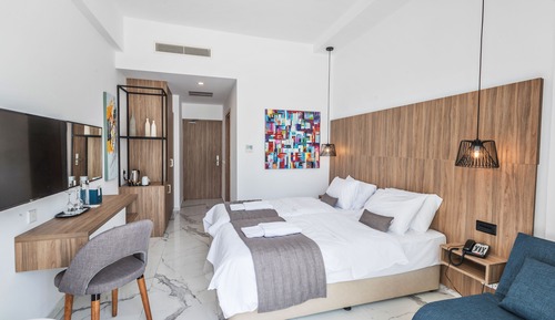 Habitación familiar, vistas al mar