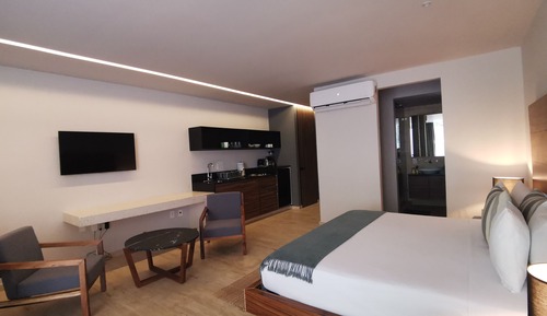 Loft de lujo, terraza, planta baja