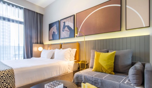 Estudio superior, 1 cama de matrimonio