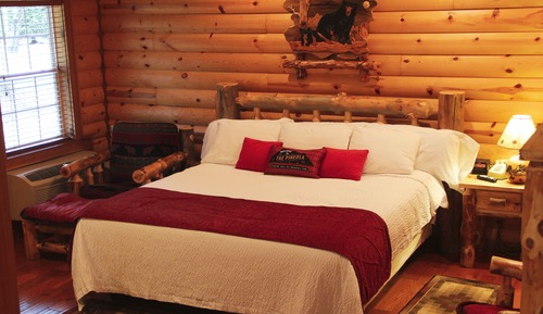 Cabaña de luna de miel, 1 cama de matrimonio grande