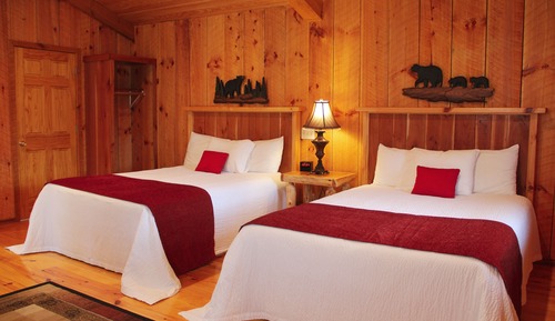 Cabaña Premium, 2 camas de matrimonio