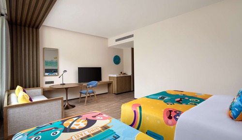 Habitación familiar, varias camas