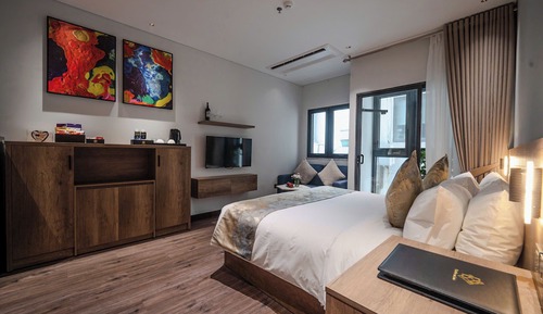 Estudio, 1 cama de matrimonio grande