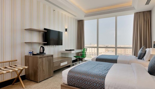 Suite ejecutiva, 2 habitaciones, 2 baños, vistas a la ciudad