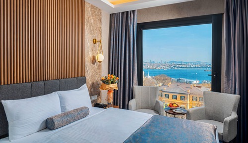 Habitación estándar con 1 cama doble o 2 individuales, vistas al mar