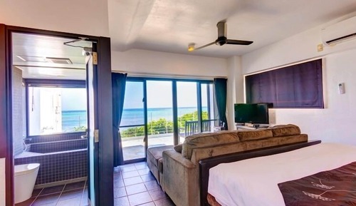 Habitación Premier con 2 camas individuales, vistas al mar, junto a la playa (201 Anthurium)