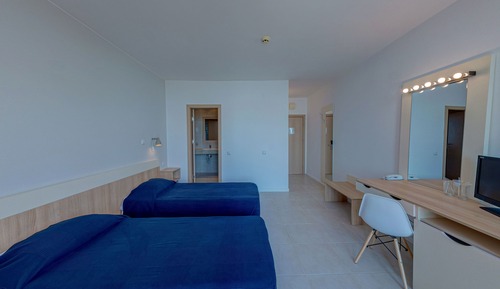Habitación estándar con 2 camas individuales, vistas al jardín