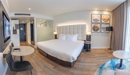 Habitación Deluxe, 1 cama de matrimonio grande, no fumadores, vistas a la ciudad
