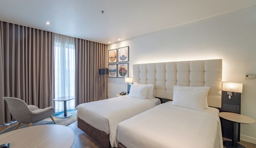 Habitación Deluxe, 2 camas individuales, no fumadores, vistas a la ciudad