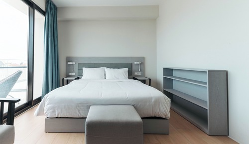 Suite estudio Deluxe, 1 cama de matrimonio grande, balcón, vistas al mar