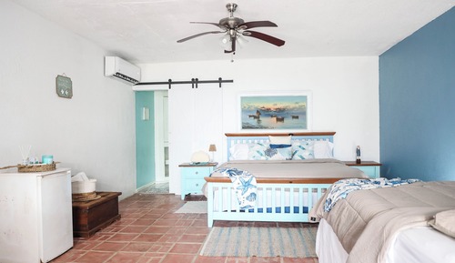 Habitación Premium, 1 cama de matrimonio grande, patio, vistas al mar