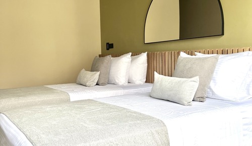 Habitación de diseño con 1 cama doble o 2 individuales