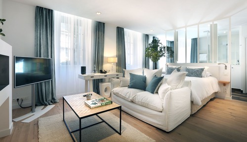 Suite ejecutiva, balcón