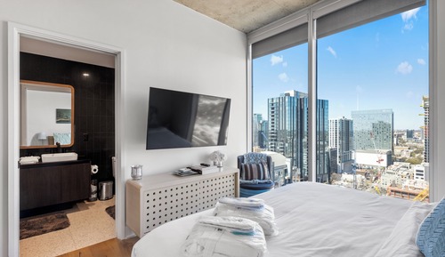 Apartamento panorámico, 1 habitación, balcón, vistas a la ciudad