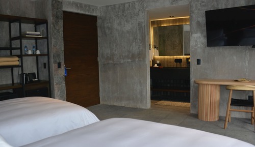 Habitación junior, 2 camas dobles, vistas al jardín