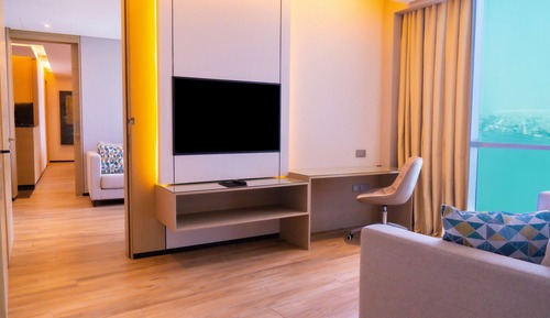 Apartamento familiar, 1 cama de matrimonio grande, habitaciones comunicadas