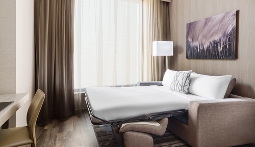 Habitación, 1 cama de matrimonio grande con sofá cama, no fumadores, vistas a la ciudad