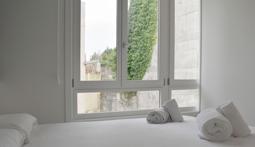 Apartamento Deluxe, 1 cama de matrimonio, cocina, vistas al patio