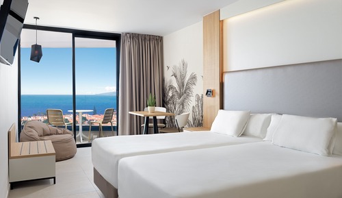 Habitación doble, vistas al mar