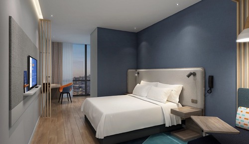 Habitación estándar, 1 cama de matrimonio grande, vistas a la ciudad (Extra Floor Space, Minibar)