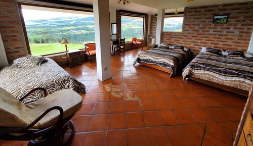 Habitación familiar, vistas a la montaña