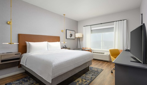Habitación, 1 cama de matrimonio grande, accesible para personas con discapacidad, bañera