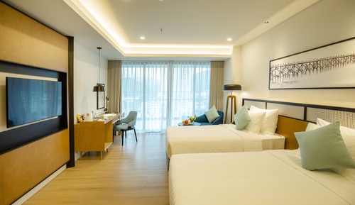 Habitación Deluxe con 2 camas individuales, vistas a la ciudad