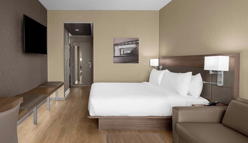 Habitación, 1 cama de matrimonio grande con sofá cama (Mobility/Hearing Access, Transf Shwr)
