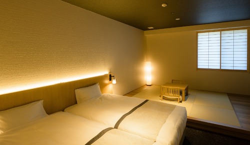 Habitación tradicional con 2 camas individuales, no fumadores (Premium Japanese Style Modern)