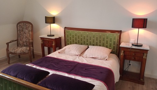 Habitación de diseño doble, baño privado, vistas al viñedo (Chambre Orantium)