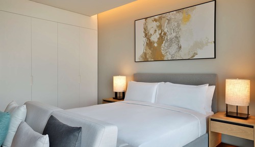 Estudio, 1 cama de matrimonio grande
