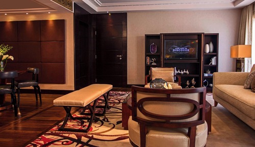 Suite presidencial, 1 cama de matrimonio grande, no fumadores, vistas a la piscina