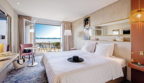 Habitación, balcón, vistas al mar (Spa Access )