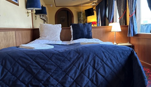 Habitación estándar doble, baño privado, vistas al mar (Cabin on boat )