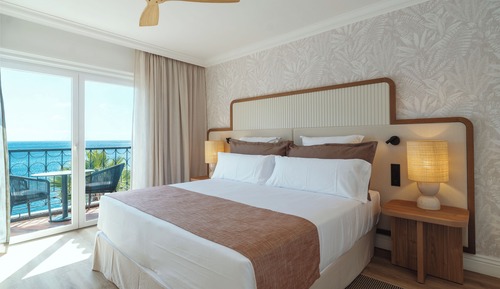 Habitación familiar doble, balcón, vistas al mar (3 adults + 1 child)