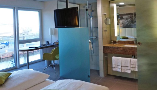 Habitación superior, 2 camas individuales, vistas al puerto