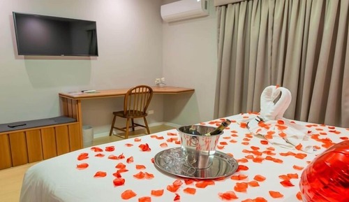Habitación romántica doble, 1 cama de matrimonio grande
