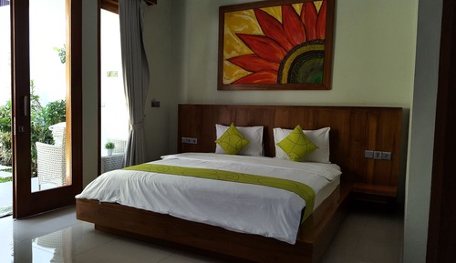 Suite estudio junior, 1 cama de matrimonio grande, vistas a la piscina