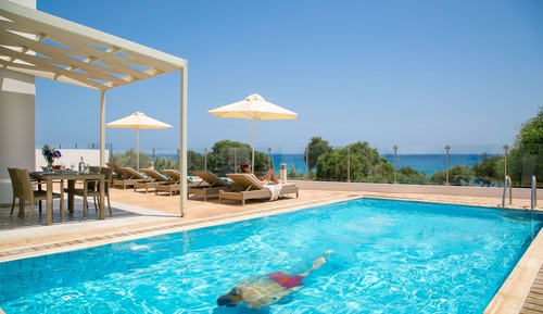 Villa de lujo, 4 habitaciones, piscina privada, vistas al mar