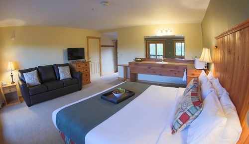Habitación Deluxe, 1 cama de matrimonio grande con sofá cama, vistas al río