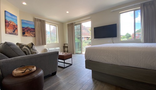 Suite Grand, 1 cama de matrimonio grande con sofá cama, balcón, vistas a la montaña
