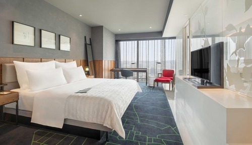 Habitación Deluxe, 1 cama de matrimonio grande, vistas a la ciudad