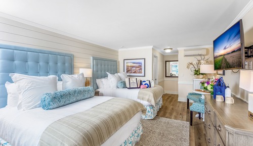 Habitación Premium, 2 camas de matrimonio, patio, vistas al jardín