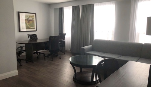 Suite, 1 cama de matrimonio, no fumadores, frigorífico y microondas (Living Room;with Sofabed)