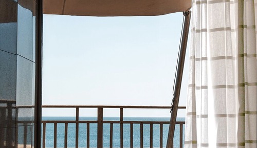 Habitación tradicional doble, terraza, vistas al mar