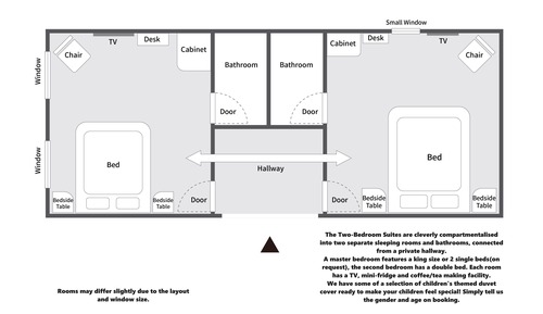 Suite estudio familiar, 2 habitaciones